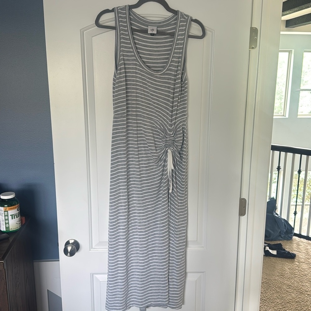 Cabi Style 5974 Stripe Easy Maxi Dress Size M